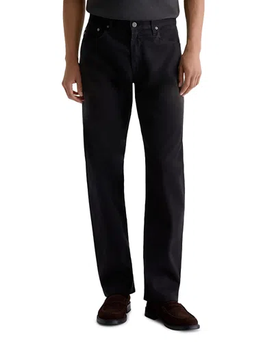 Ag Protege Straight Fit Jeans In Super Black