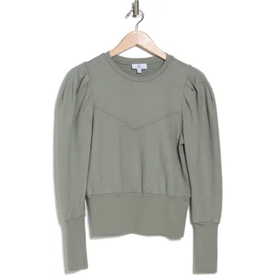 Ag Puff Sleeve Yoke Sweater In Natural Ave