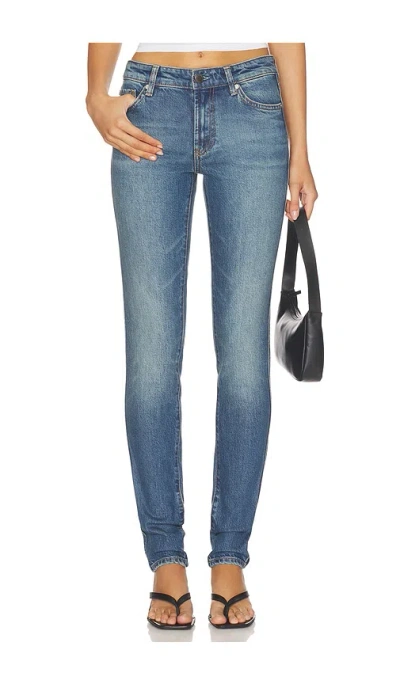 Ag Quinn Low Rise Skinny Jeans In Blue