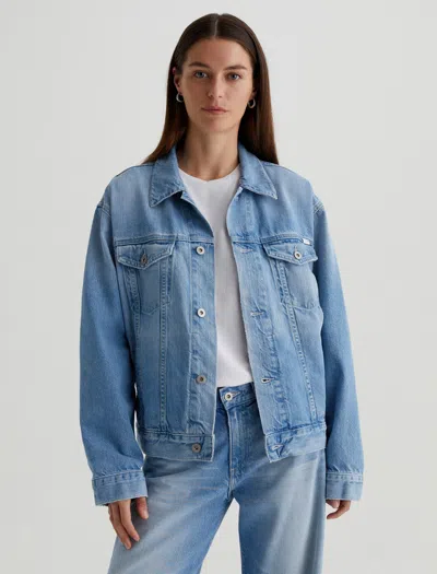 Ag Ramie Denim Jacket In Siren