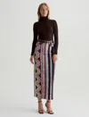Ag Rani Skirt In Chevron Red