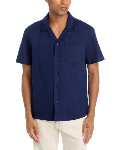 Ag Relaxed Fit Camp Collar Shirt In Blue