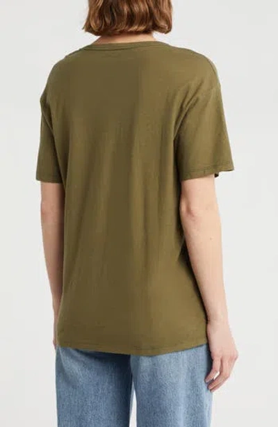 Ag Relaxed Fit U-neck T-shirt In Green