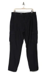 Ag Relaxed Tapered Cargo Pants In Sulfur Pure Black