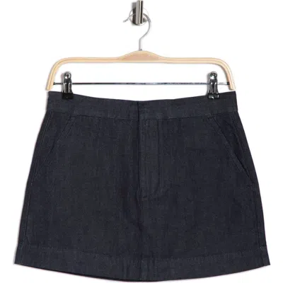 Ag Remy Tailored Denim Miniskirt In Blue