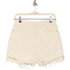Ag Renn Revival Cutoff Denim Shorts In Ecru Dunes