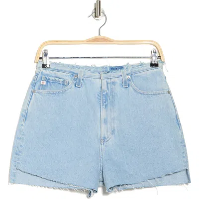 Ag Renn Revival Raw Hem Denim Shorts In Superstar