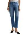 Ag Rian High Waist Ankle Straight Leg Jeans In Picture Perfect
