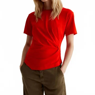 Ag Rini Short Sleeve Top In Persimmon In Red