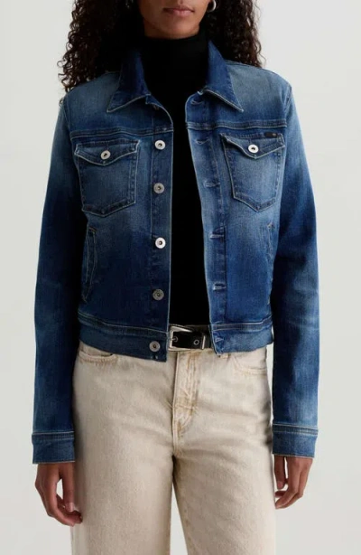 AG AG ROBYN CROP STRETCH DENIM JACKET