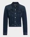 Ag Robyn Fitted Denim Jacket In Blue