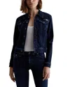 Ag Robyn Fitted Denim Jacket In Blue