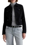 Ag Robyn Denim Trucker Jacket In Black