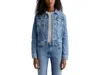 Ag Robyn Denim Button-front Jacket In Ventura In Blue