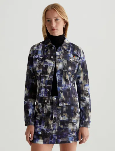 Ag Robyn Jacket In Purple Road