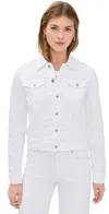Ag Robyn Buttoned Denim Jacket In White