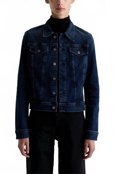 Ag Robyn Slim Jacket In Side Effect In Blue