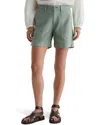 Ag Rosa Mid Rise Utility Shorts In Sulfur Matcha Latte In Green
