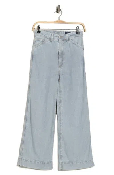 Ag Rosie High Waist Crop Wide Leg Jeans In Gray