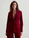 Ag Rue Corduroy Blazer In Deep Menta