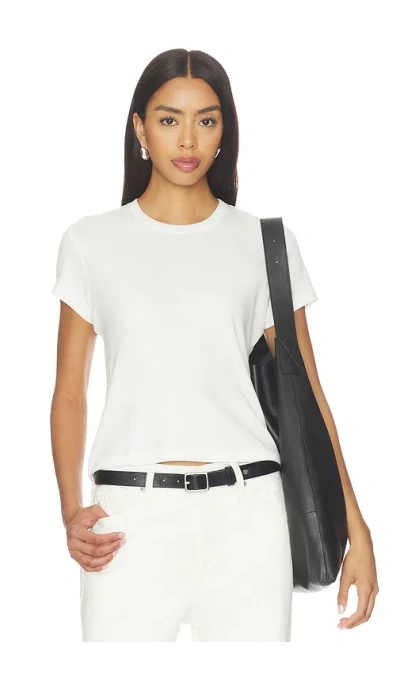Ag Sadie Crew Tee In White