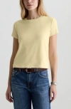 Ag Sadie Crew Cropped Tee In Yellow