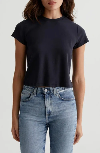 Ag Sadie Crop T-shirt In Blue
