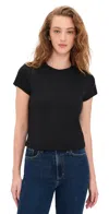 Ag Sadie Crop T-shirt In Black