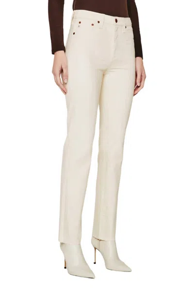 Ag Saige Hi Rise Straight Jean In 1 Year Soft Sands In Multi