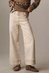 Ag Saige High-rise Crop Wide-leg Jeans In Neutral