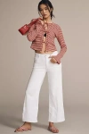 Ag Saige High Waist Ankle Wide Leg Jeans In White