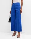 Ag Jeans Saige Wide Leg Crop In Electric Blue