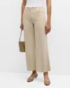 Ag Saige High Rise Wide-leg Crop Jeans In Sulfur Desert Roc