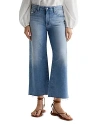 AG SAIGE HIGH RISE WIDE LEG CROPPED JEANS IN 22 YEARS