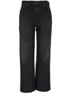 Ag Saige High-rise Wide-leg Jeans In Black
