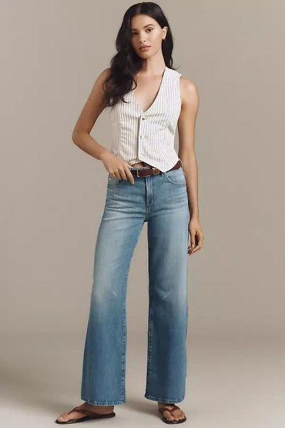 Ag Saige High-rise Wide-leg Jeans In Blue