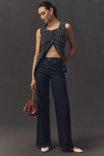 Ag Saige High-rise Wide-leg Jeans In Blue