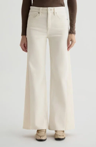 Ag Saige High Waist Wide Leg Jeans In White
