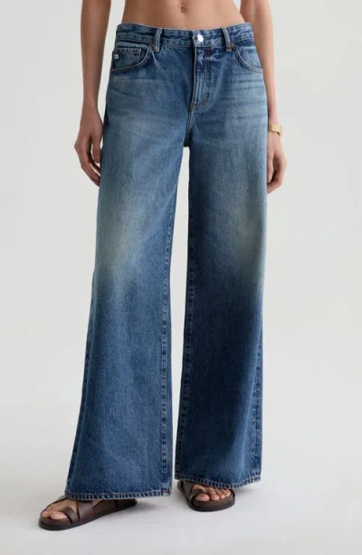 Ag Saige High Waist Wide Leg Jeans In Multi