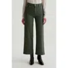 Ag Caden Twill Wide Leg Pants In Dark Thyme
