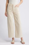 Ag Saige Mid Rise Ankle Wide Leg Jeans In Sulfur Desert Rock