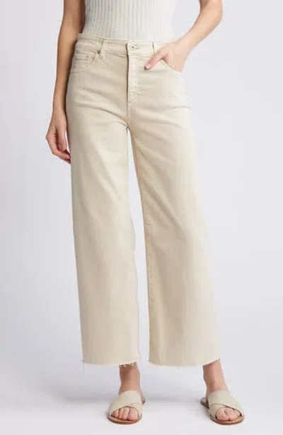 Ag Saige Mid Rise Ankle Wide Leg Jeans In Sulfur Desert Rock
