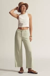 Ag Saige Mid-rise Crop Wide-leg Jeans
