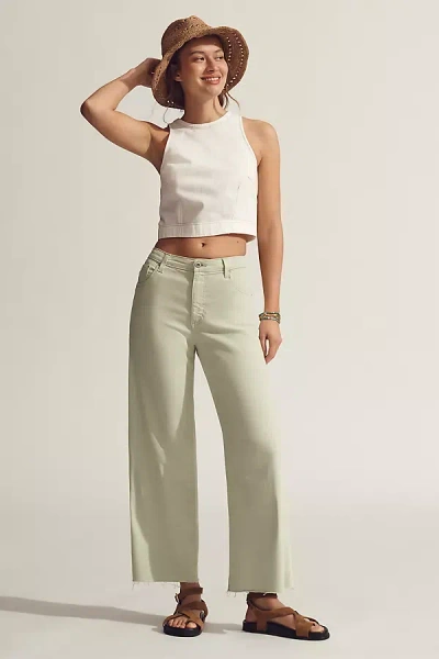Ag Saige Mid-rise Crop Wide-leg Jeans