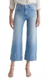 Ag Saige Mid Rise Wide Leg Crop Jean In Dana Point In Multi