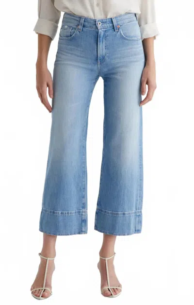 AG SAIGE MID RISE WIDE LEG CROP JEAN IN DANA POINT