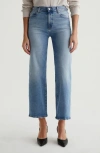 Ag Brinley Mid Rise Crop Straight Leg Jeans In Momento