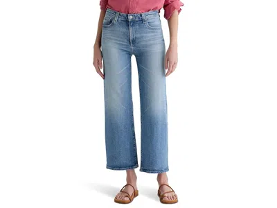 Ag Saige Mid-rise Wide Leg In Helios In Blue