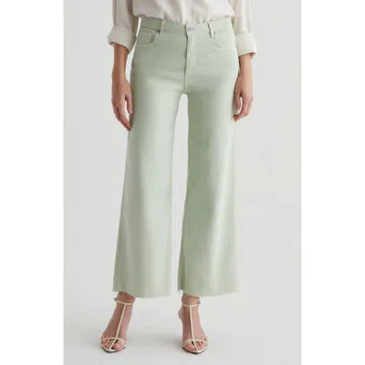 AG AG SAIGE RAW HEM ANKLE WIDE LEG JEANS