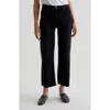 Ag Saige Raw Hem Crop Wide Leg Jeans In Glasgow